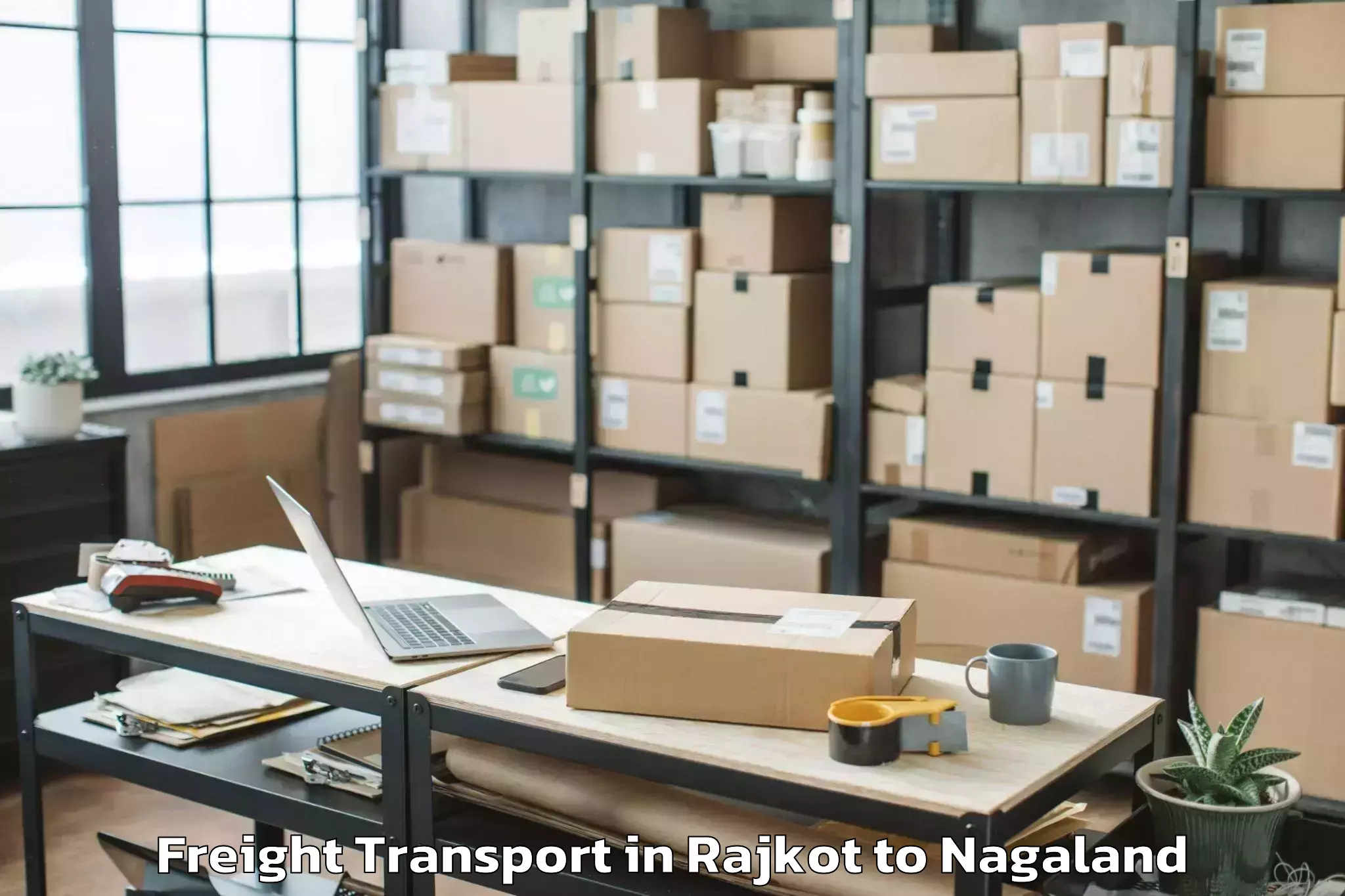 Book Rajkot to Noklak Freight Transport Online